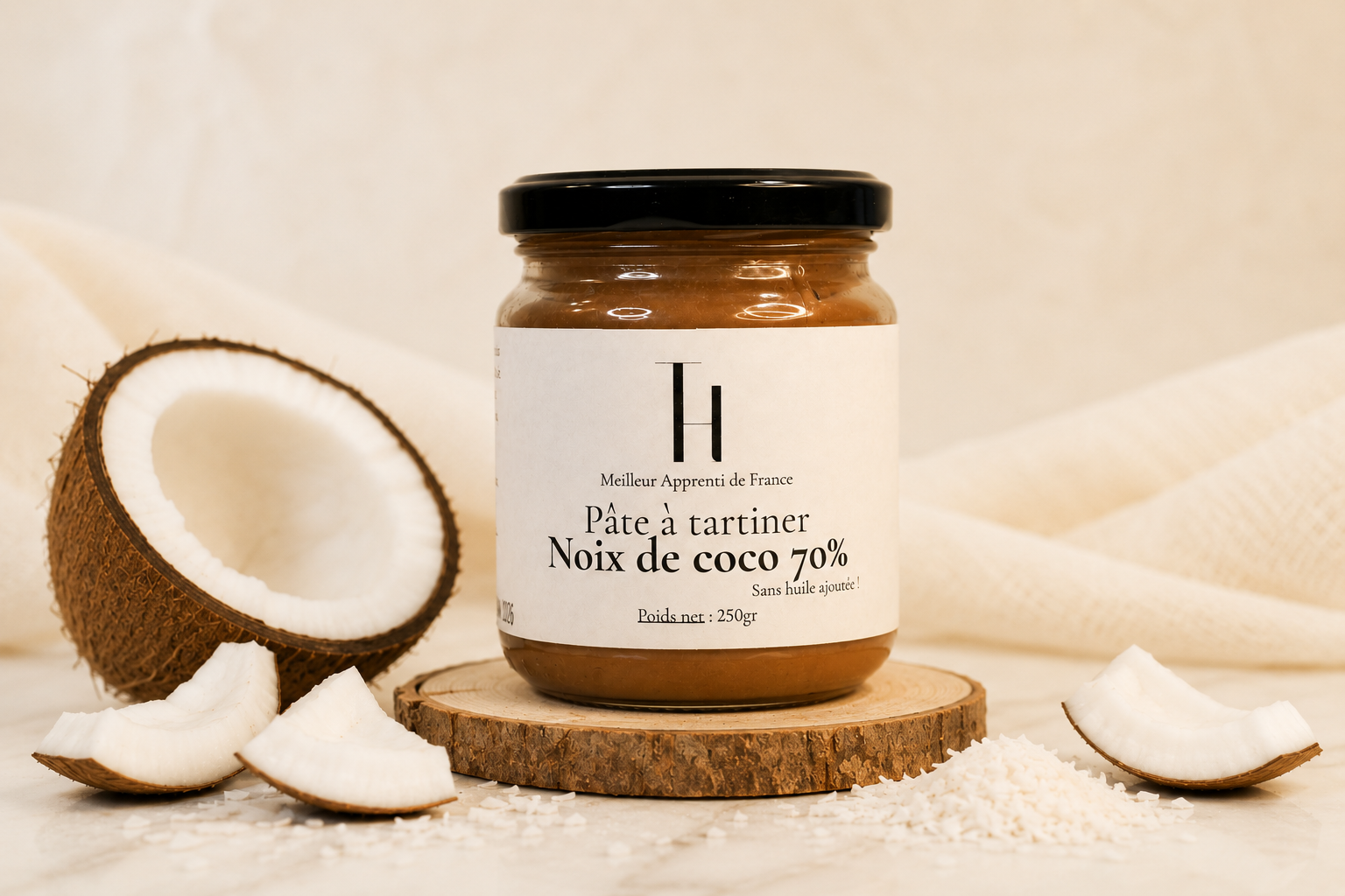 Pâte à tartiner noix de coco 70% 250g*