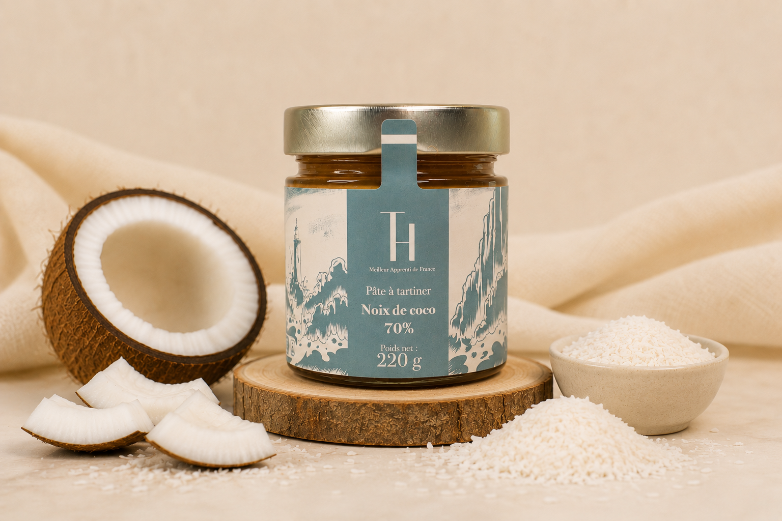 Pâte à tartiner noix de coco 70% 220g*