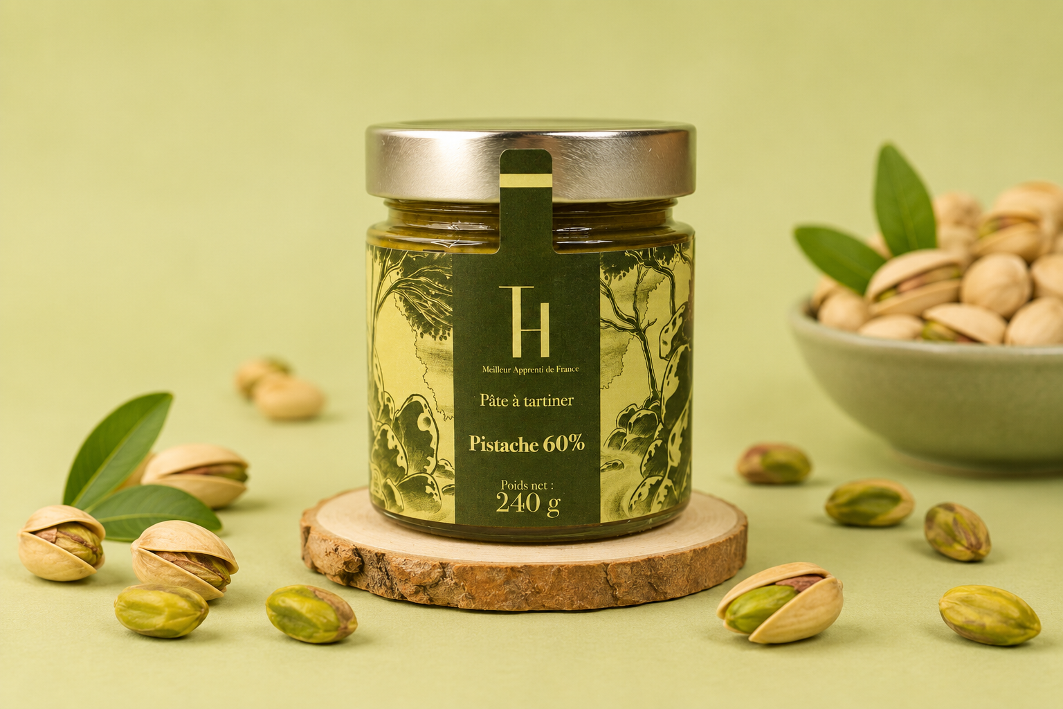 Pâte à tartiner pistaches 60% 250g